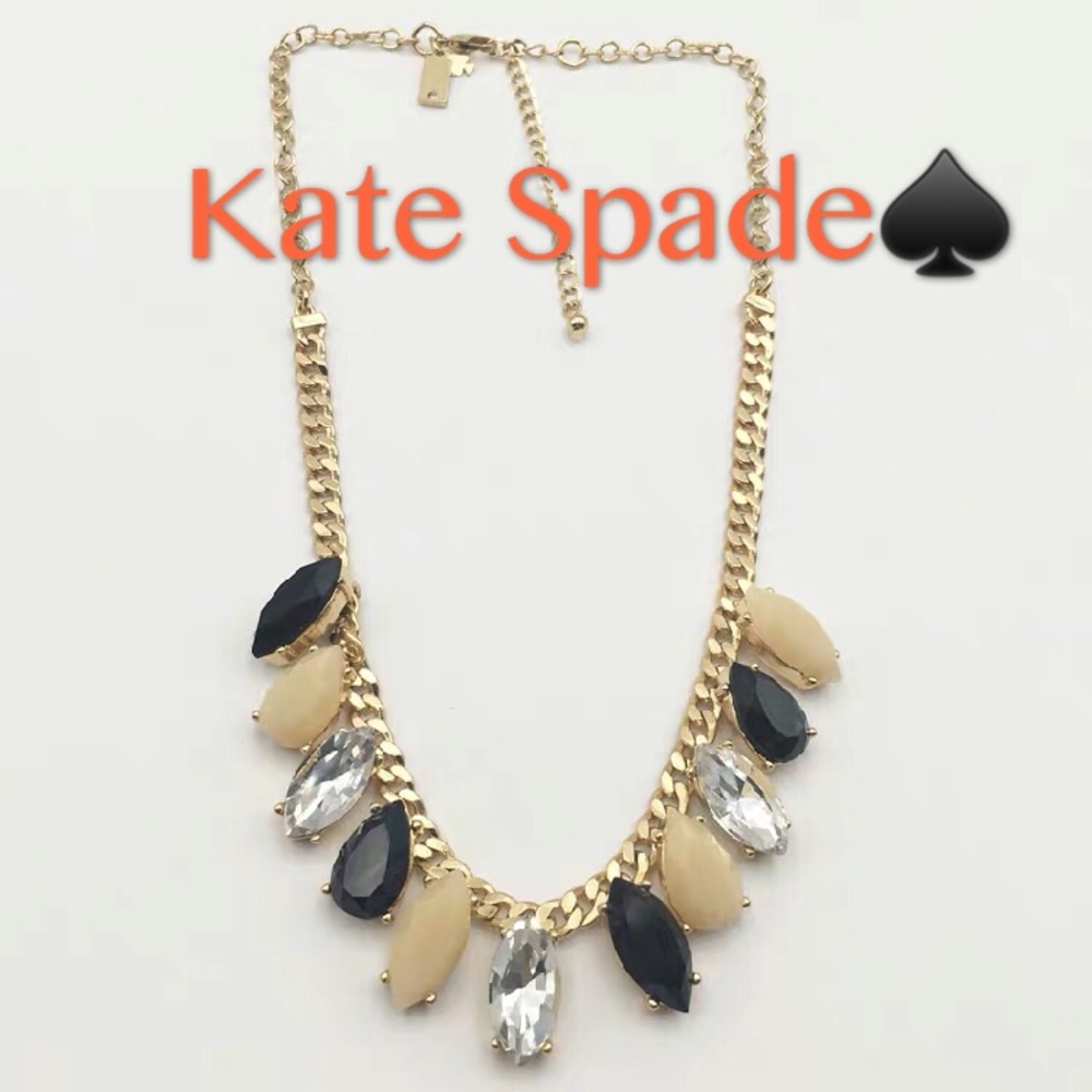 Kate Spade Crystal Candy drop statement necklace